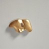Fashionable brooch - geometric abstract - half-face shape