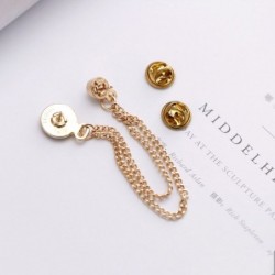 Brooch with a Korean trend - pin with a watch and a chainBrooches