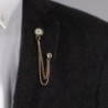 Brooch with a Korean trend - pin with a watch and a chainBrooches