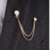 Brooch with a Korean trend - pin with a watch and a chainBrooches