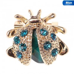 Crystal ladybird - elegant brooch