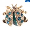 Crystal ladybird - elegant brooch