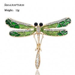 Retro crystal brooch with insects - dragonfly / butterfly / bee / elephant / cats / birds / sea horse