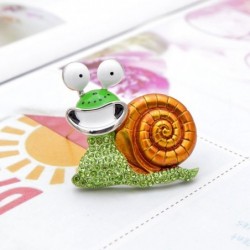 Smiling crystal snail - brooch