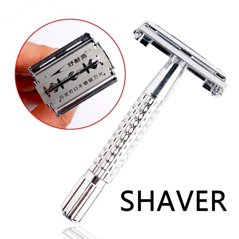Shaving razor - double edge - with one bladeShaving