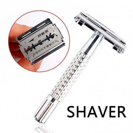 Shaving razor - double edge - with one bladeShaving