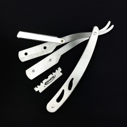 Professional retro shaver - foldable razor - with a bladeShaving