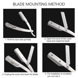 Professional retro shaver - foldable razor - with a bladeShaving