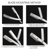 Professional retro shaver - foldable razor - with a bladeShaving