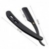 Manual shaving straight razor - folding knife - stainless steel