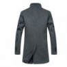 Men's wool coat - long jacket - slim fit