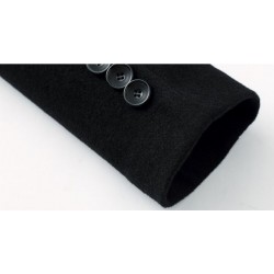 Men's wool coat - long jacket - slim fit