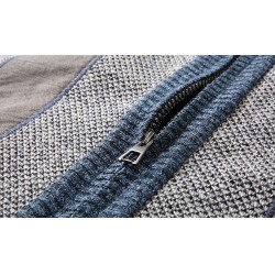 Thick warm sweater - short jacket with zipper - cashmere / wool / fleeceJackets