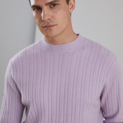 Elegant men's sweater - pure goat cashmere