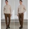 Elegant men's sweater - pure goat cashmere
