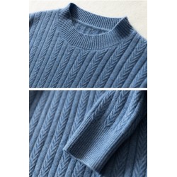 Elegant men's sweater - pure goat cashmere