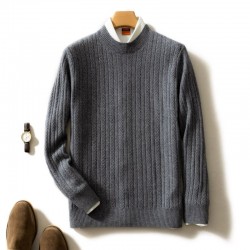 Elegant men's sweater - pure goat cashmere