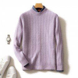 Elegant men's sweater - pure goat cashmere