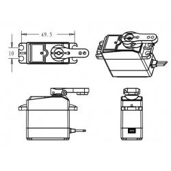 DS3218 / PRO - high speed - digital / baja servo - 20KG/.09S for 1/8 1/10 scale RC cars - waterproof