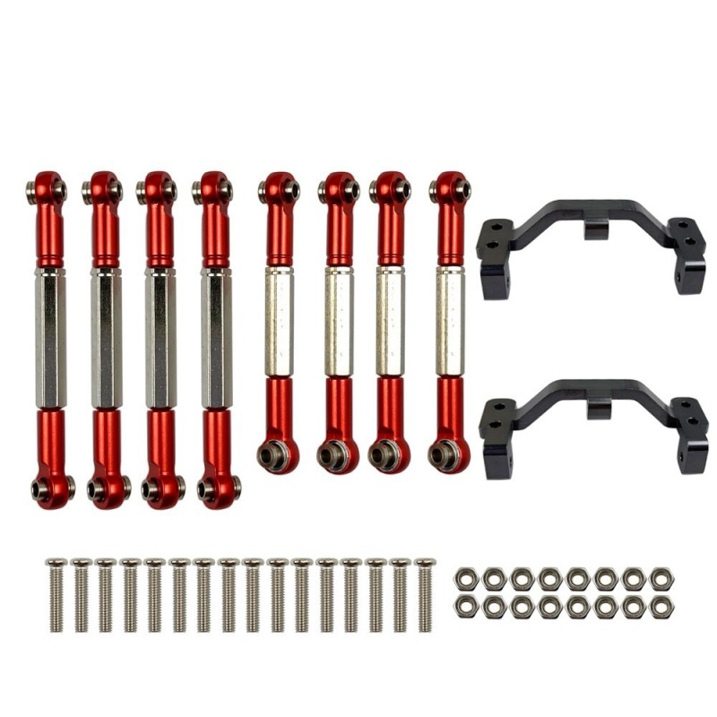 WPL - B1 B-1 B14 B-14 B24 B-24 C14 C24 - 1/16 RC car spare parts - metal pull rod / steering pull rod servo / base