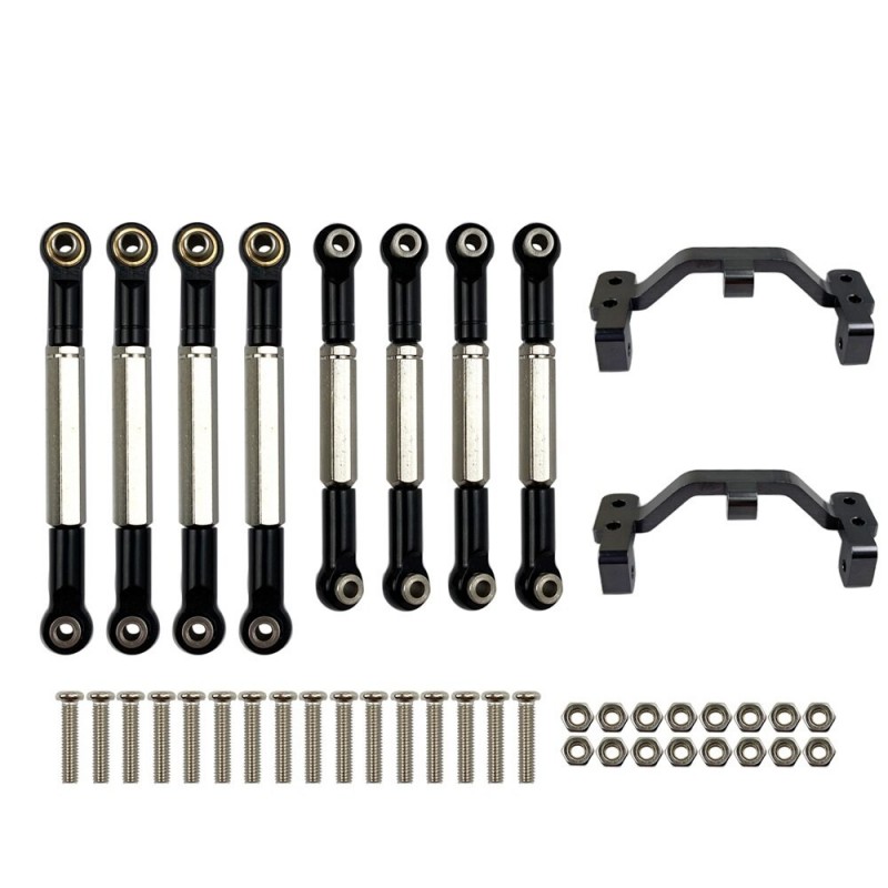 WPL - B1 B-1 B14 B-14 B24 B-24 C14 C24 - 1/16 RC car spare parts - metal pull rod / steering pull rod servo / base