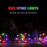 Bicycle wheel spoke light - LED - safety / warning light - waterproof