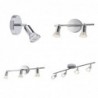 Ceiling / wall lamp - rotatable - 360 degree adjustable - GU10 base - stainless steelWall lights