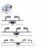 Ceiling / wall lamp - rotatable - 360 degree adjustable - GU10 base - stainless steelWall lights