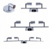 Ceiling / wall lamp - rotatable - 360 degree adjustable - GU10 base - stainless steelWall lights