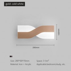 Nordic style modern wall lamp - LED - adjustable - rotatable