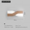 Nordic style modern wall lamp - LED - adjustable - rotatable