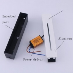 Decorative wall / stairs light - recessed-in - waterproof - LED - 3W