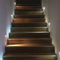 Decorative wall / stairs light - recessed-in - waterproof - LED - 3W
