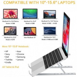 Aluminum laptop / tablet stand - adjustable bracket - non-skid