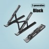 Aluminum laptop / tablet stand - adjustable bracket - non-skid