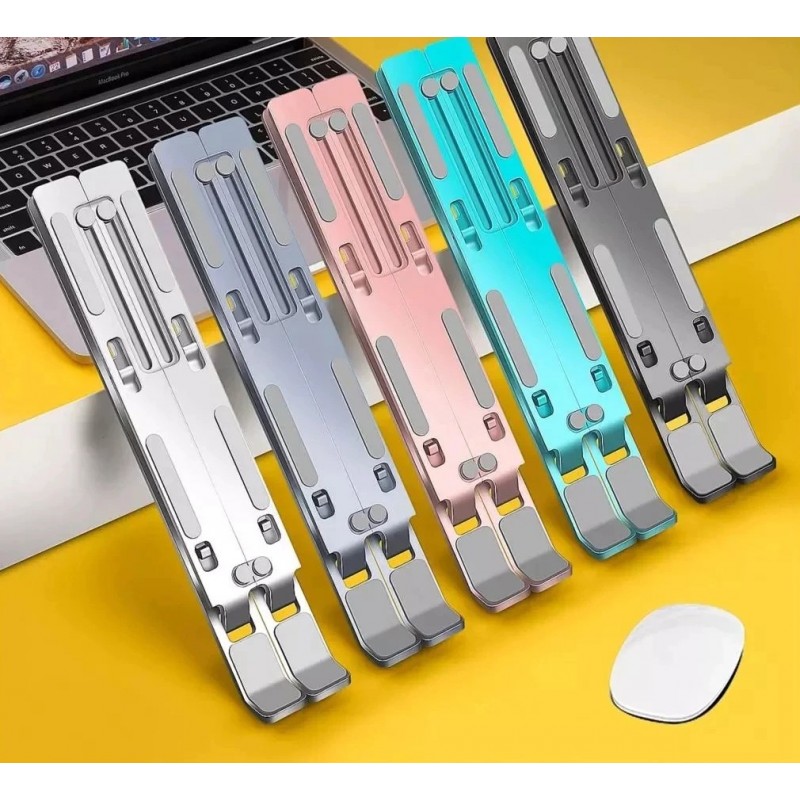 Aluminum laptop / tablet stand - adjustable bracket - non-skid