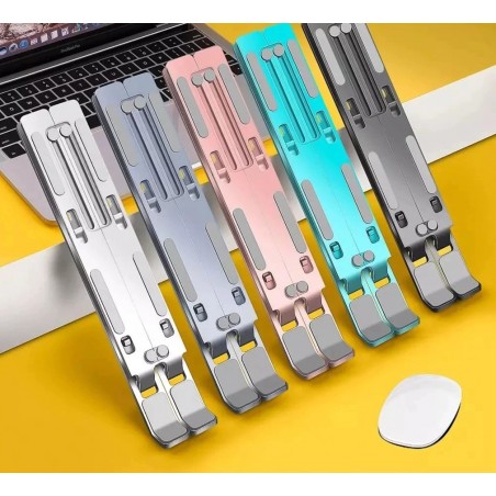 Aluminum laptop / tablet stand - adjustable bracket - non-skid