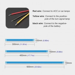 Car LED DRL strip - turn signal / fog lights - flexible - 12V