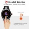 Smart Watch - relógio eletrônico de aço - LED - digital - à prova d'água - frequência cardíaca / pressão arterial