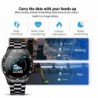 Smart Watch - relógio eletrônico de aço - LED - digital - à prova d'água - frequência cardíaca / pressão arterial