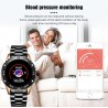 Smart Watch - relógio eletrônico de aço - LED - digital - à prova d'água - frequência cardíaca / pressão arterial