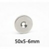 N35 - neodymium magnet - round countersunk - 50 * 5mm - with 6mm hole