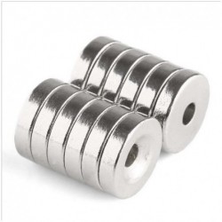 N35 - neodymium magnet - round countersunk - 30 * 4mm - with 5mm hole