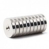 N35 - neodymium magnet - round countersunk - 30 * 4mm - with 5mm hole