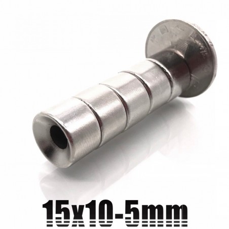N35 - neodymium magnet - round countersunk disc - 18 * 3mm - with 5mm hole