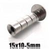 N35 - neodymium magnet - round countersunk disc - 18 * 3mm - with 5mm hole