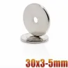 N35 - neodymium magnet - round countersunk disc - 30 * 3mm - with 5mm hole