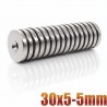 N35 - neodymium magnet - round countersunk disc - 30 * 5mm - with 5mm hole