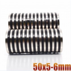 N35 - neodymium magnet - round countersunk disc - 50 * 5mm - with 6mm hole