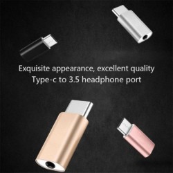 Micro USB Type-C to 3.5mm headphone jack - adapter - splitter